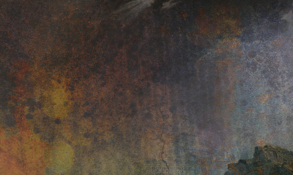 Dark abstract painting texture