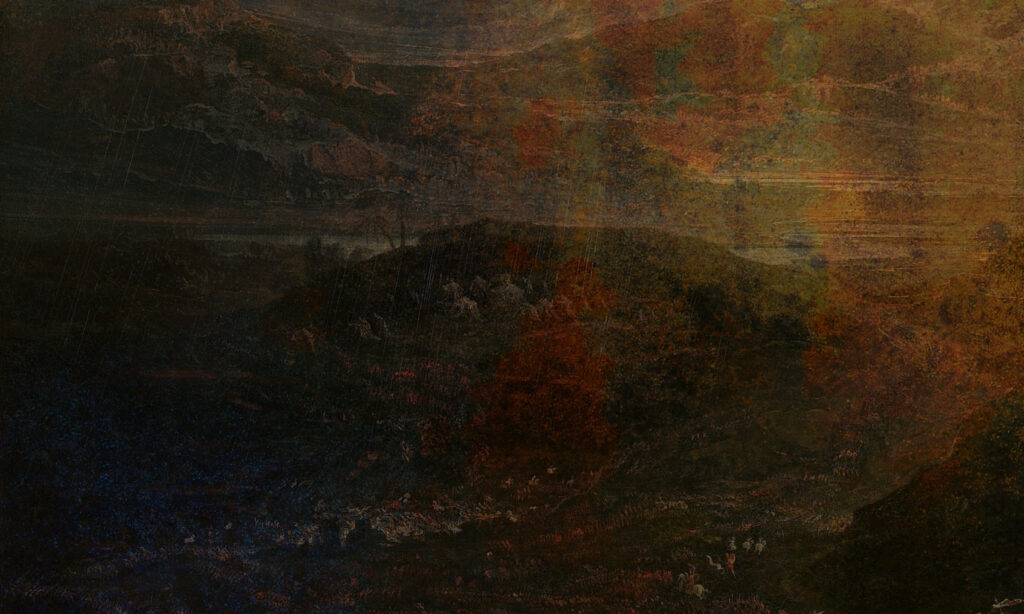 Dark abstract painting texture