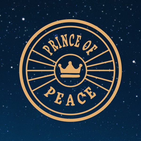 Circular emblem reading “Prince of Peace”
