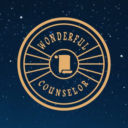 Circular emblem reading “Wonderful Counselor”